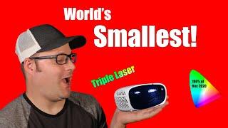 World's Smallest Triple Laser Projector!