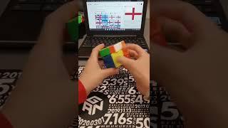 Making England 󠁧󠁢󠁥󠁮󠁧󠁿out of a Rubik's cube. #cubing #shorts