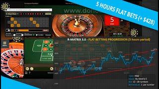 R-Matrix 3.0 (roulette software 2021) - 5 hours of FLAT betting! (+ $428)