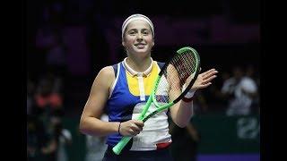 2017 WTA Finals Round Robin| Karolina Pliskova vs. Jelena Ostapenko | WTA Highlights