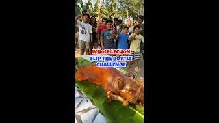 NATIVE LECHON! FLIP THE BOTTLE CHALLENGE! JUST LAFAM