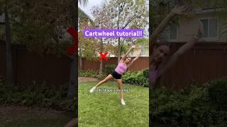 Learn a cartwheel in 1 MINUTE!! ‍️ #tutorial #cartwheel #cheer #dance #gymnastics #acro #howto