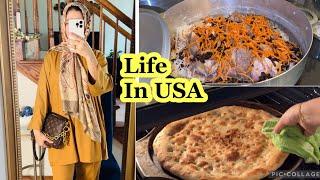 Pathan Dost ne sikhaya Afghani pulao | USA routine vlogs