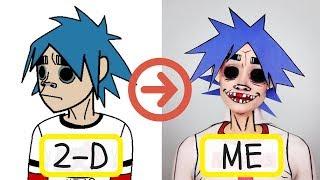 Gorillaz 2-D Makeup Tutorial | Creative Cliche