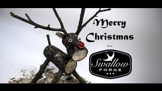 How to make a wooden log reindeer. Swallow Forge