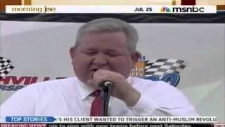 NASCAR - Preacher does his own Ricky Bobby