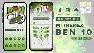 FREE THEME || Ben 10 (Ten)  LIGHT MODE ONLY - MI THEMEZ - V12.5 / V13