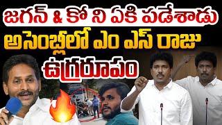 ఎం ఎస్ రాజు ఉగ్రరూపం MLA M.S Raju Fire Comments On Jagan | AP Assembly Today | CM Chandrababu