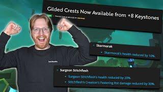 Gilded Crest Changes, Stitchflesh Nerfs, And Guile Nerfs!!! - Mythic+ Dungeon Tuning