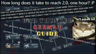 War Thunder German Air Tree Guide