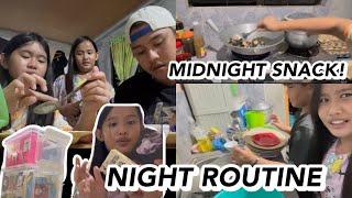 CABASE FAM NIGHT ROUTINE! (MIDNIGHT SNACK + KULITAN!) | Grae and Chloe