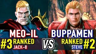 T8  MEO-IL (#3 Ranked Jack-8) vs BUPPAMEN (#2 Ranked Steve)  Tekken 8 High Level Gameplay