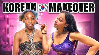 Giving my Sister a Korean Makeup Makeover