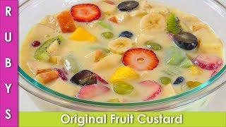 Fruit Custard Without Custard Powder Recipe Ramzan Special Recipe in Urdu Hindi  - RKK