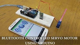 Bluetooth Controlled Servo Motor using Arduino, HC-05 Bluetooth Module