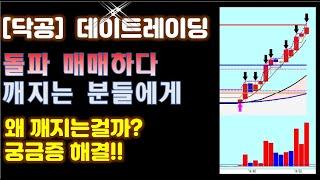 [닥공] 돌파매매하다 깨지는 분들에게 1 -돌파매매,눌림목 매매