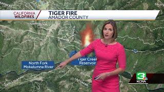 Tiger Creek Fire: Evacuation orders issued for Amador County wildfire