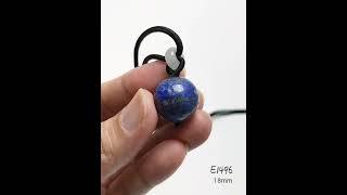 18mm 天然青金石吊坠项链 Natural Lapis Lazuli Pendant Necklace (E1496)