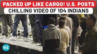 US Releases Heart-Wrenching Video Showing Indian Migrants Boarding Military Aircraft for Deportation