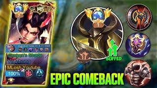 Yuzhong Dominate the Exp lane Against Uranus -uranus vs yuzhong-yu zhong gameplay- MLBB