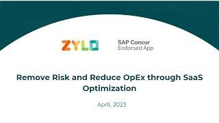 Zylo Overview: Saas Optimization