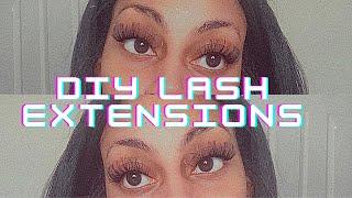 TUTORIAL: DIY LASH EXTENSIONS AT HOME [CLOSE UP VIEW]