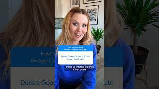 Does a Google Certificate Lead to Good Jobs?  #shorts