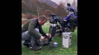 Camping cooking ‍ #shorts #motovlog #motorcycle #camping