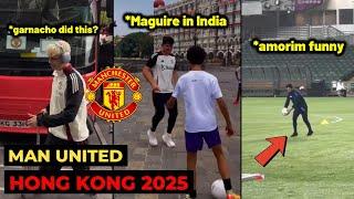 Man United in Hong Kong 2025 - Harry Maguire, Onana, Dalot in India