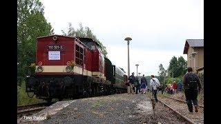 Nossen - Riesa: Der 1. Personenzug nach über 20 Jahren von Nossen nach Ziegenhain am 23.06.2018