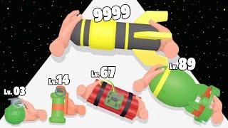 Bomb Evolution Run 3D - Level Up Bomb Max Level Gameplay