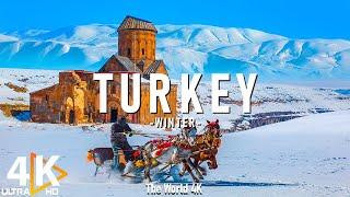 Winter in Turkey 4K  Stunning Footage Turkey, Scenic Relaxation Film with Calming Music