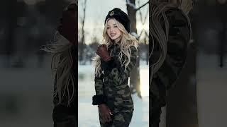 Beautiful Military Officer Singing "KATYUSHA" #proudfemalemilitary #aiwomen #mility #beautiful
