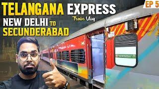 Telangana Express Train Vlog | New Delhi To Secunderabad | 12724 Telangana Express |TeluguTrainVlogs