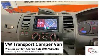 VW T5 Converted Camper Van Wireless CarPlay, Android Auto DMX7722DABS #campervan #vanlife #van