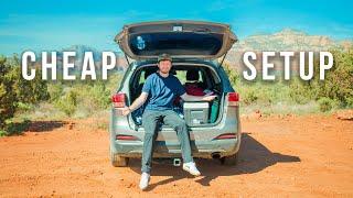 SOLO CAR CAMPING SETUP FOR CHEAP!