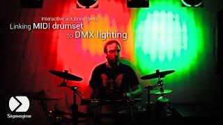 Linking MIDI Drumset to DMX lighting - Interactive Solutions - Sigmagine