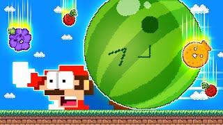 Mario vs the Watermelon Game (SUIKA) Level Up