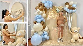 Como hacer un Arco de Globos e instalarlo en un Panel  (Oh Baby o Baby Shower)  Balloon Garland