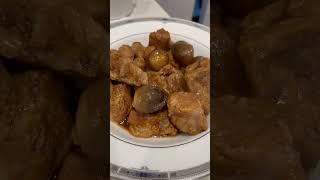 Pork ribs with mushrooms &tofu puffs|| Simple, Easy Chinese recipe#shortvideo