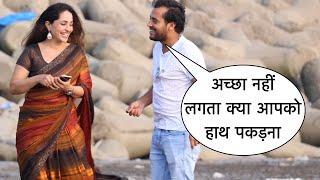 Acha Nahi Lagta Kya Aapko Hath Pakadna Flirting Prank On Cute Bhabhi With Twist By Basant Jangra