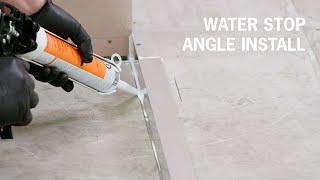 Bathroom Water Stop Angle Install