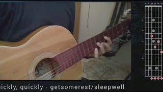 quickly, quickly - getsomerest/sleepwell (Lofi Guitar Tutorial)