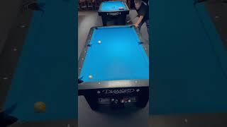 Semi pro showing off! #trickshots #billiards #poolhall #9ball #shorts