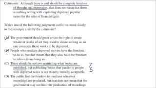 Identify the principle | Example | Logical reasoning | LSAT | Khan Academy