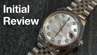 Initial Impression on ROLEX DateJust Fluted Bezel Jubilee Bracelet Mother-of-Pearl With Diamonds