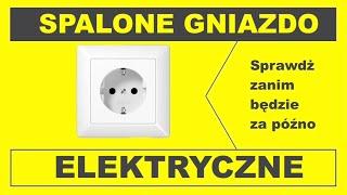 Spalone gniazdko elektryczne