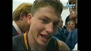 1997 Grand Final - Interviews - Adelaide Rooms - Andrew Maher talks to Bill Sanders Mark Bickley