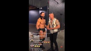 The Rock meets Drew McIntyre backstage at Wwe Raw Netflix