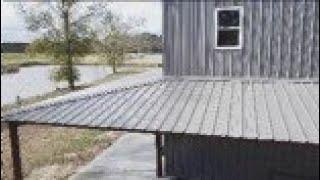 How not to Flash a porch roof to a Metal Building!